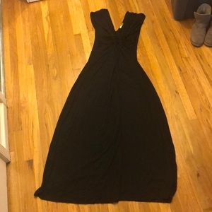 Black maxi dress